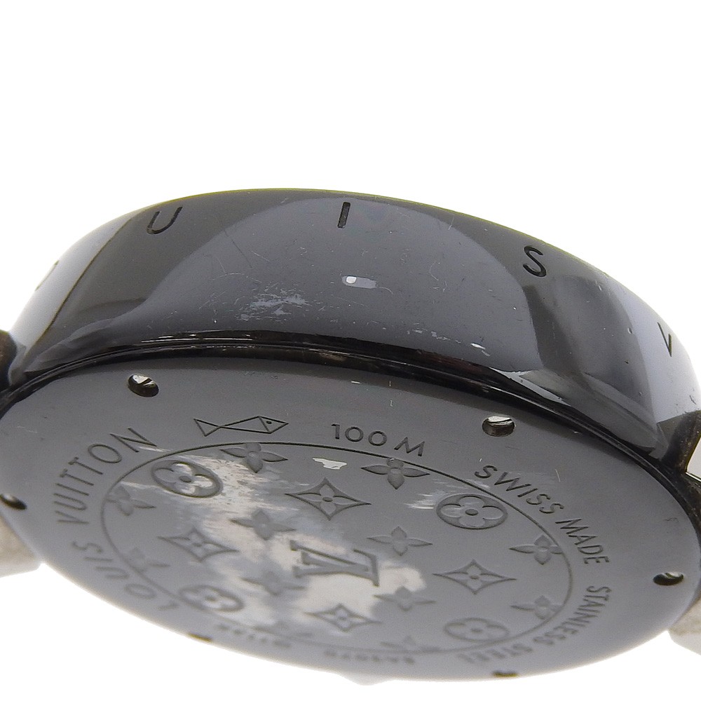 Louis Vuitton Louis Vuitton Tambour GMT Automatic Watch Stainless Steel 39 Divers