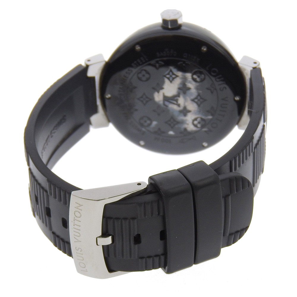 Louis Vuitton Louis Vuitton Tambour GMT Automatic Watch Stainless Steel 39 Divers