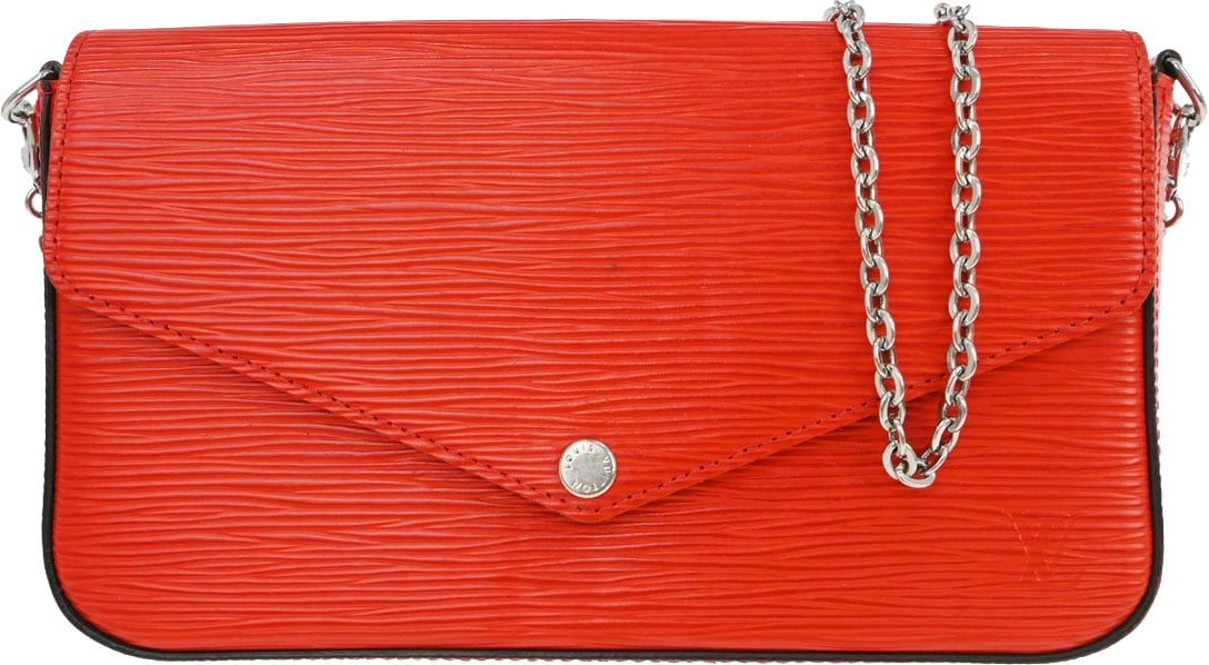 Louis Vuitton Felicie Pochette Epi Leather Rood