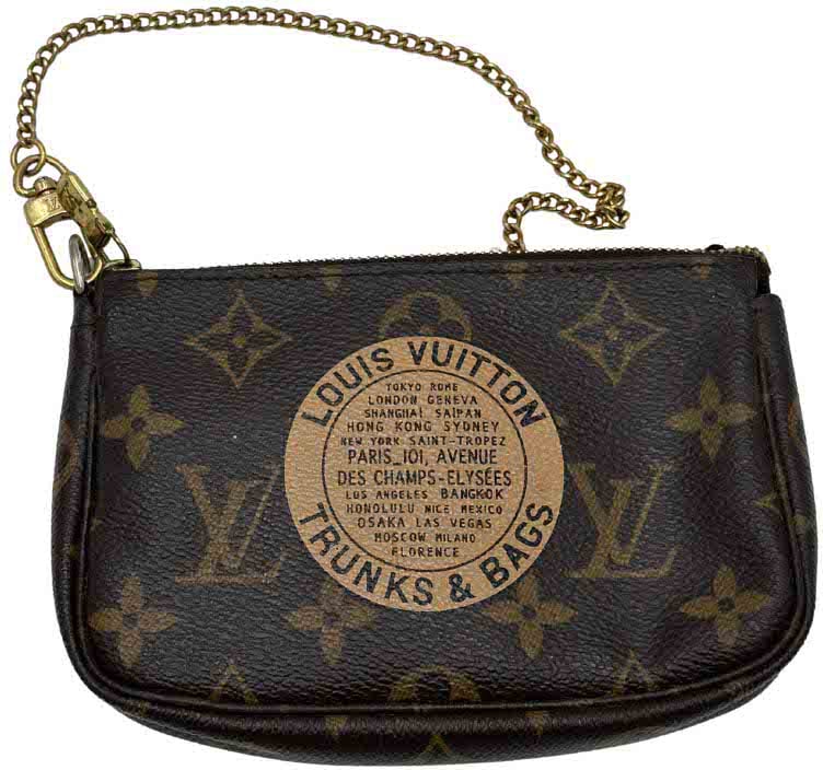 Louis Vuitton Louis Vuitton Pochette Mini Lin Bruin
