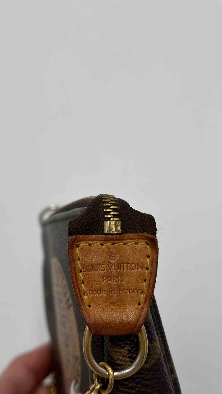 Louis Vuitton Louis Vuitton Pochette Mini Lin Bruin