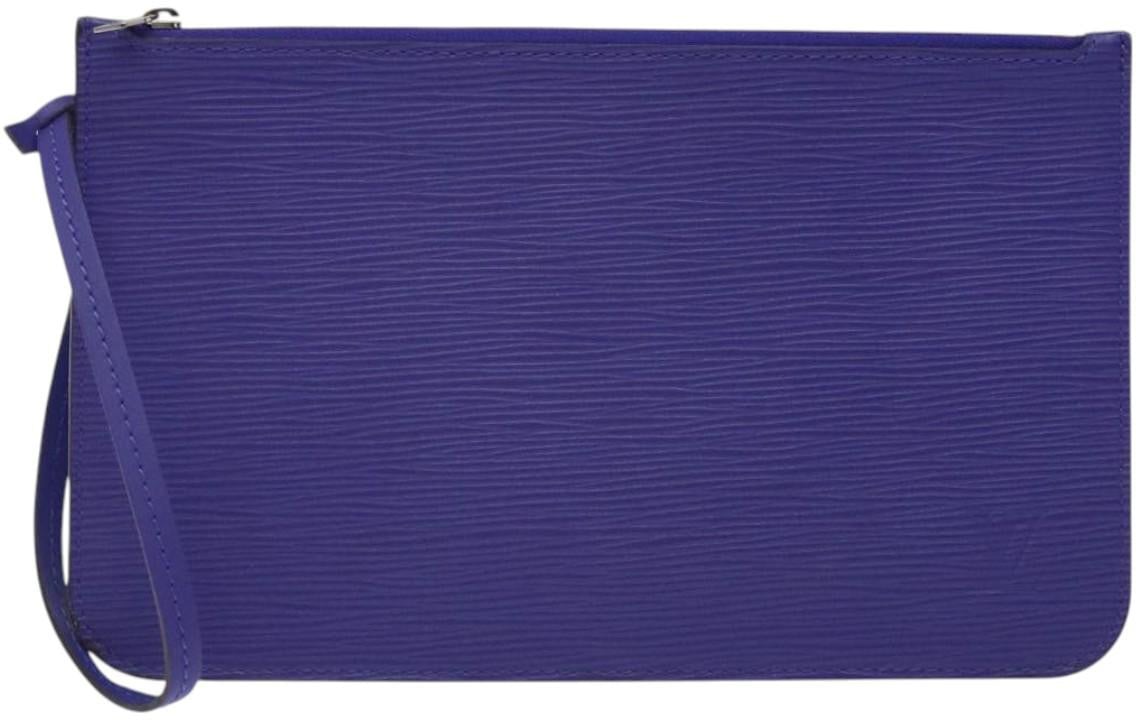 Louis Vuitton Louis Vuitton Neverfull Pochette Epi Leather Large Paars