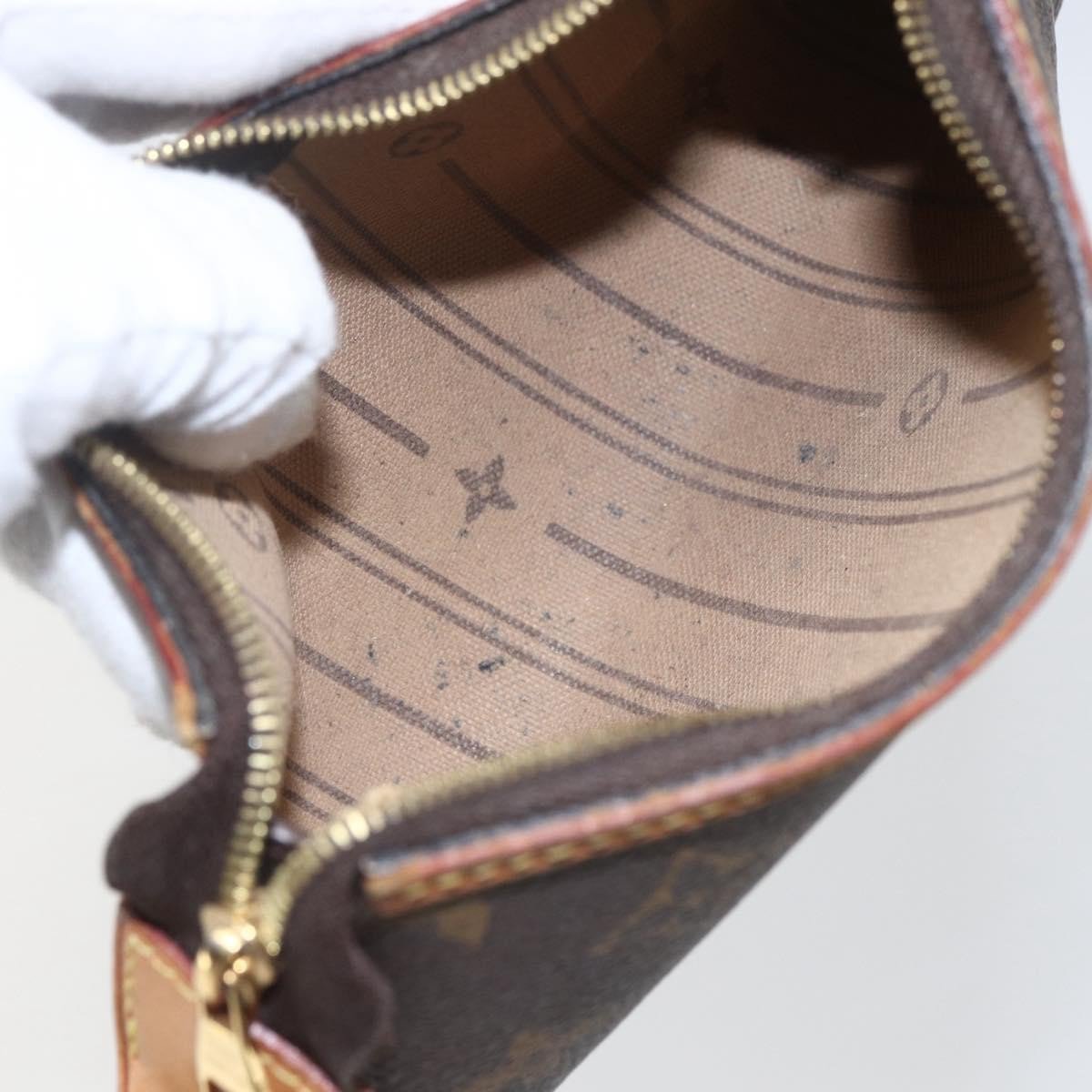 Louis Vuitton Delightful Pochette Monogram Canvas Mini Bruin