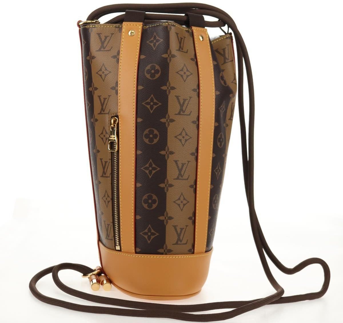 Louis Vuitton Louis Vuitton Nigo Randonnee Backpack Limited Edition Stripes Monogram Canvas Bruin