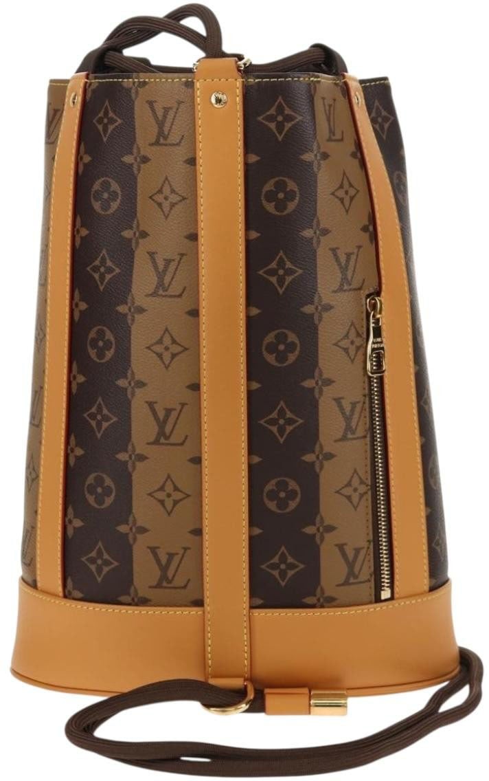 Louis Vuitton Louis Vuitton Nigo Randonnee Backpack Limited Edition Stripes Monogram Canvas Bruin