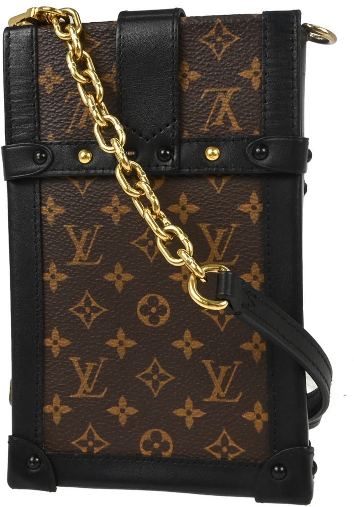 Louis Vuitton Vertical Trunk Pochette Monogram Canvas Bruin