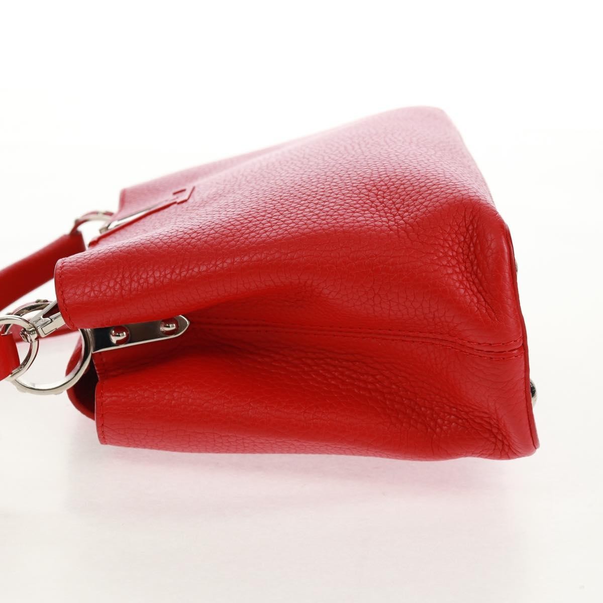 Louis Vuitton Louis Vuitton Capucines Bag Leather PM Rood
