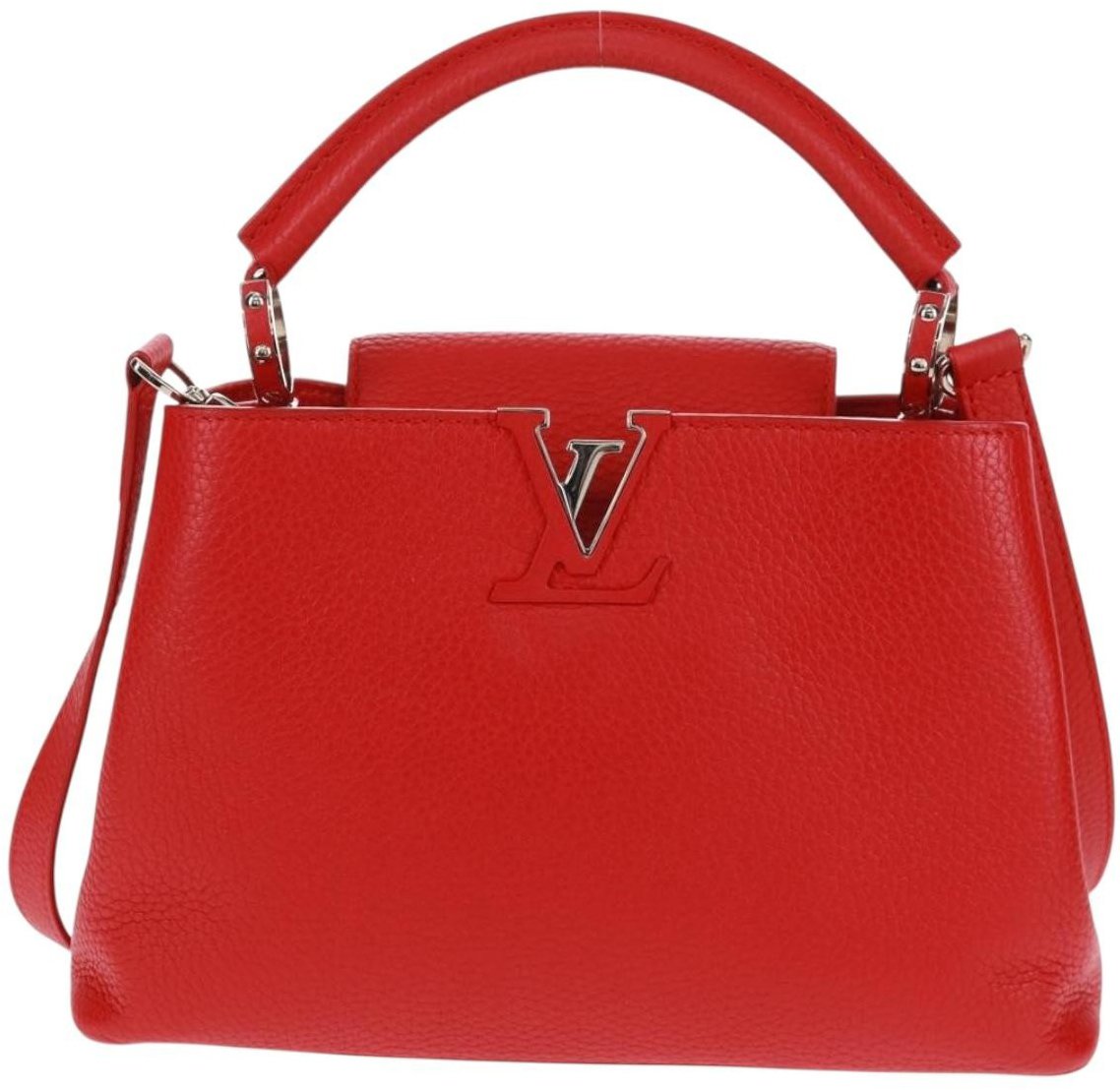 Louis Vuitton Louis Vuitton Capucines Bag Leather PM Rood