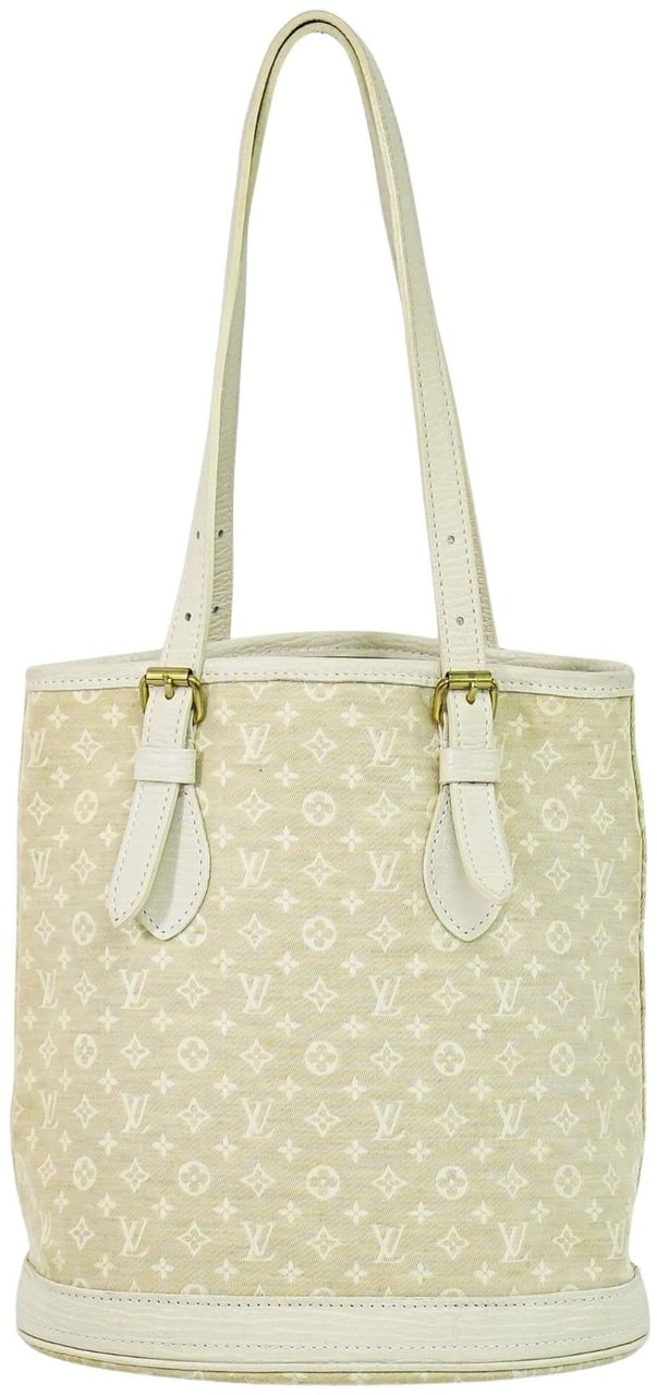 Louis Vuitton Louis Vuitton Petit Bucket Bag Mini Lin Beige