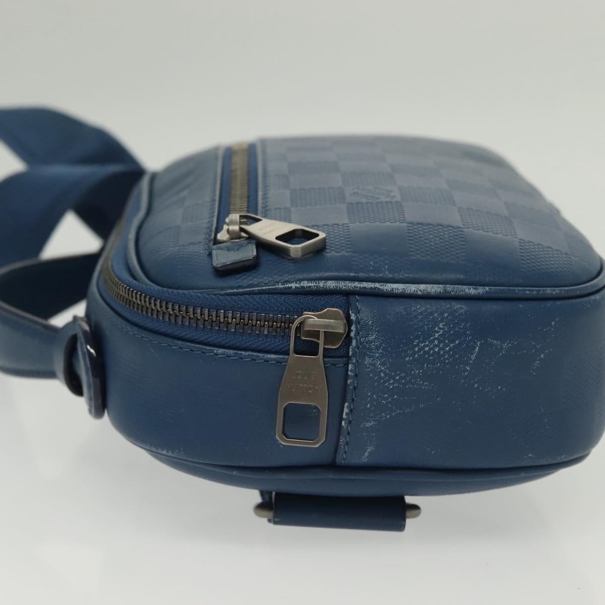 Louis Vuitton Louis Vuitton Ambler Bag Damier Infini Leather Blauw