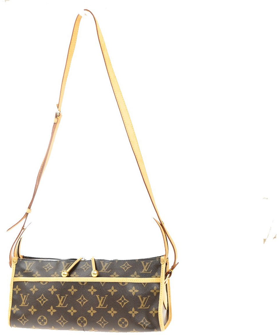 Louis Vuitton Popincourt Shoulder Bag Monogram Canvas Long Bruin