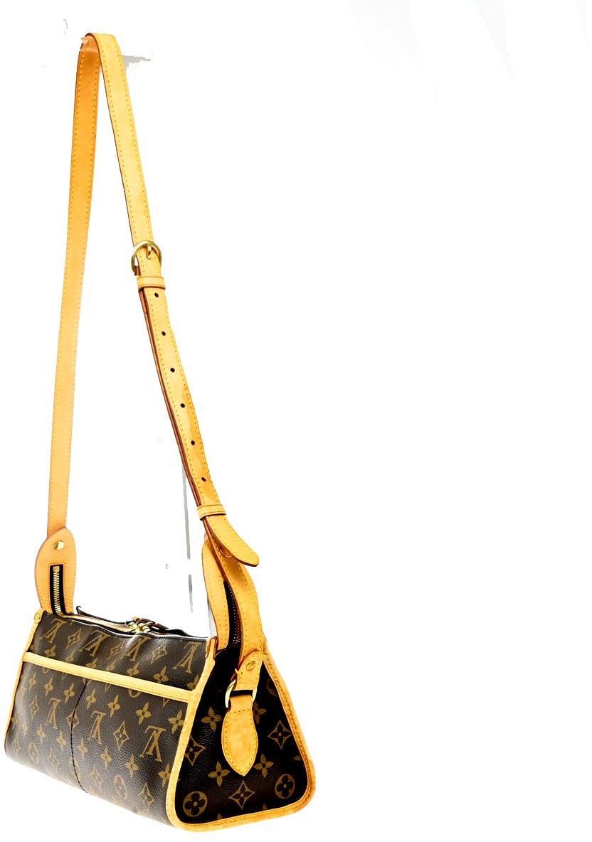 Louis Vuitton Popincourt Shoulder Bag Monogram Canvas Long Bruin