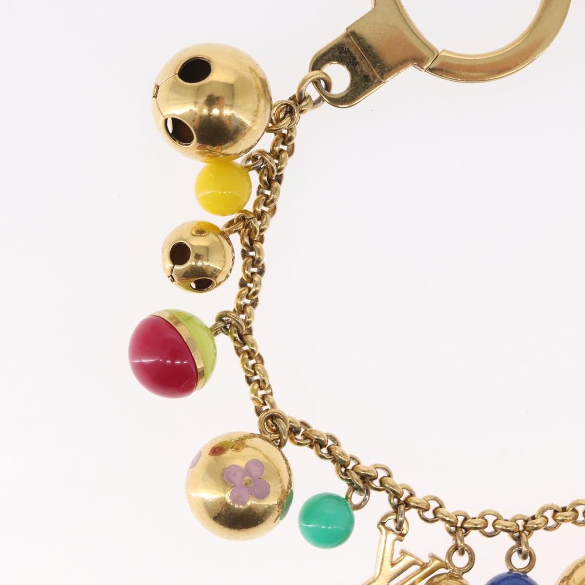 Louis Vuitton Chaine Grelots Bag Charm and Key Holder Metal Goud