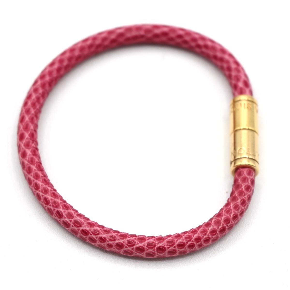 Louis Vuitton Louis Vuitton Keep It Bracelet Leather Roze