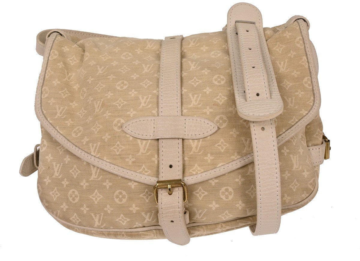 Louis Vuitton Louis Vuitton Saumur Handbag Mini Lin 30 Wit