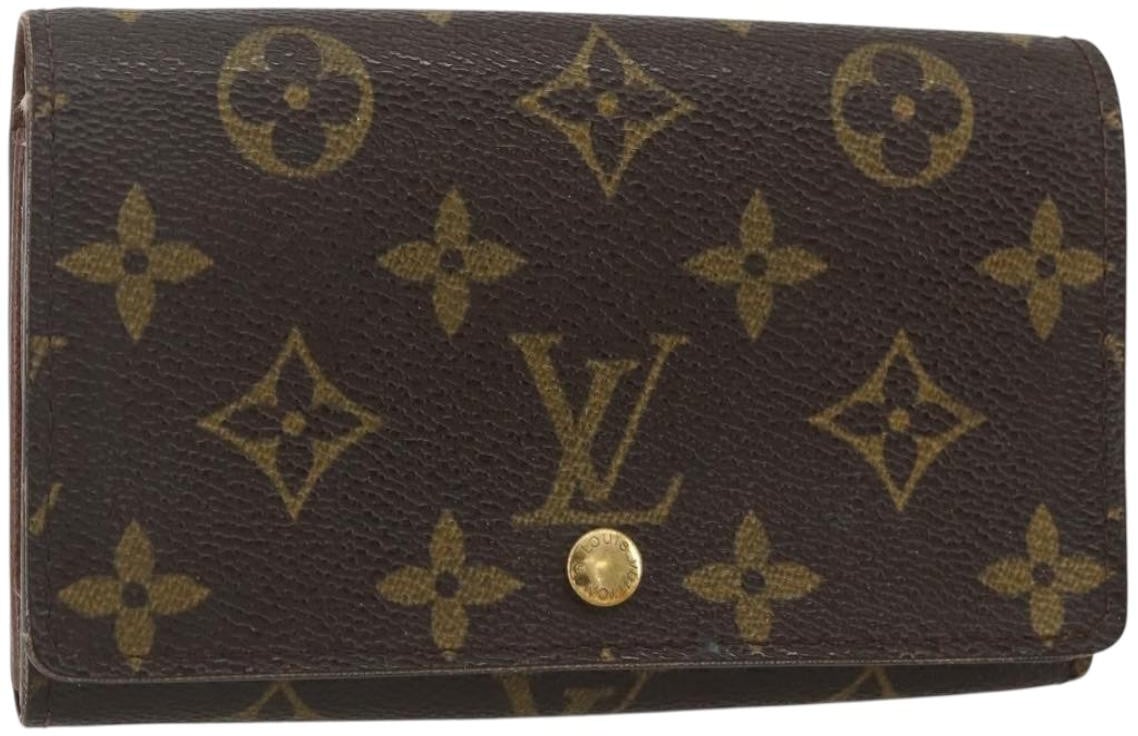 Louis Vuitton Louis Vuitton Porte Monnaie Tresor Wallet Monogram Canvas Bruin