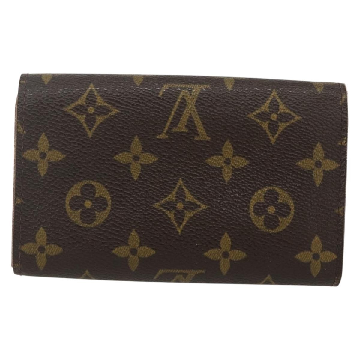 Louis Vuitton Louis Vuitton Porte Monnaie Tresor Wallet Monogram Canvas Bruin