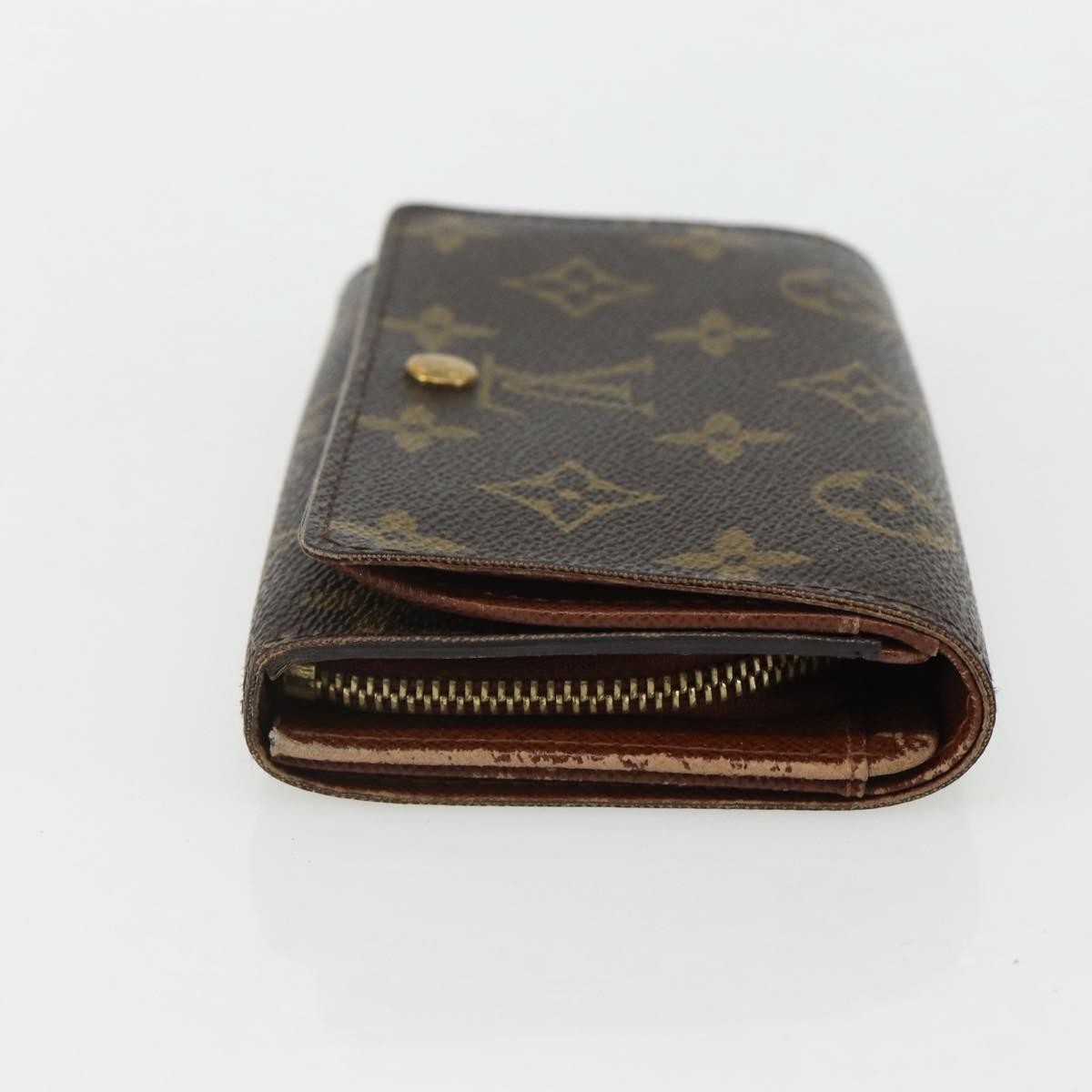 Louis Vuitton Louis Vuitton Porte Monnaie Tresor Wallet Monogram Canvas Bruin