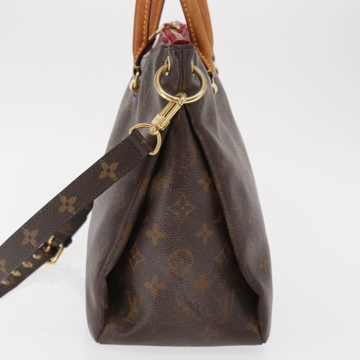 Louis Vuitton Louis Vuitton Pallas Tote Monogram Canvas with Leather BB Bruin