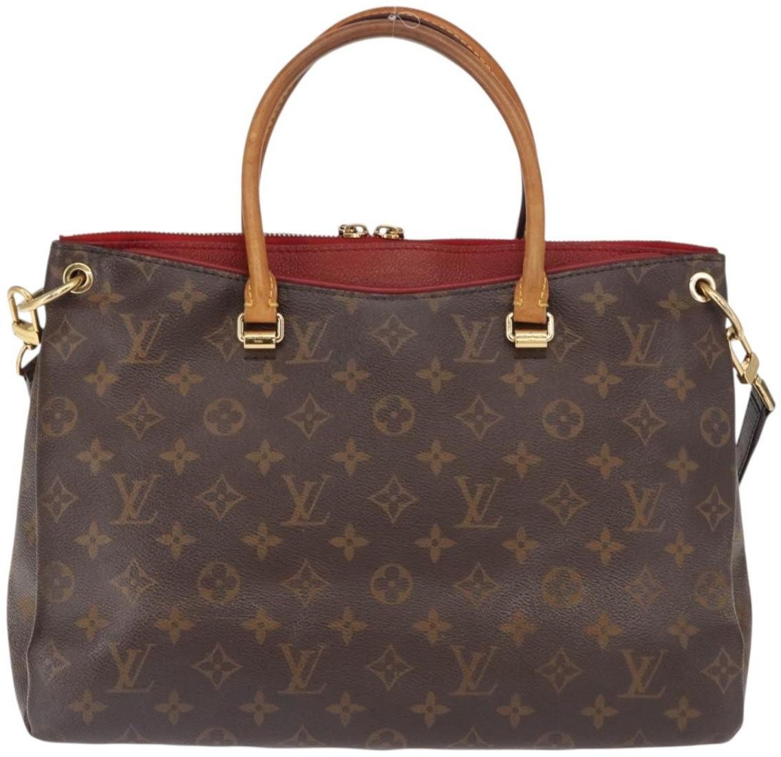 Louis Vuitton Louis Vuitton Pallas Tote Monogram Canvas with Leather BB Bruin