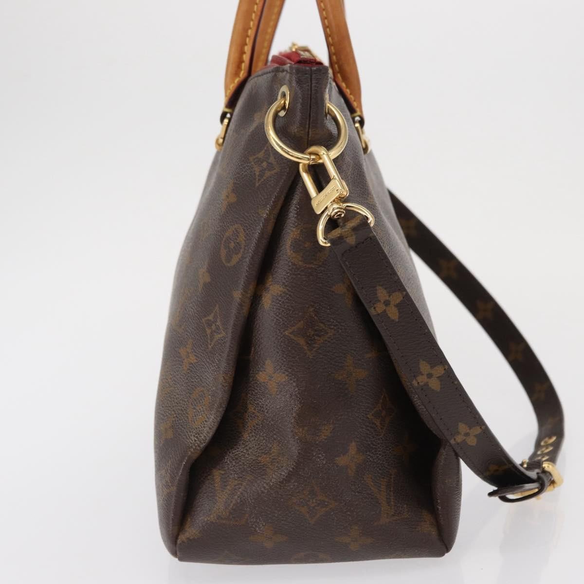 Louis Vuitton Louis Vuitton Pallas Tote Monogram Canvas with Leather BB Bruin