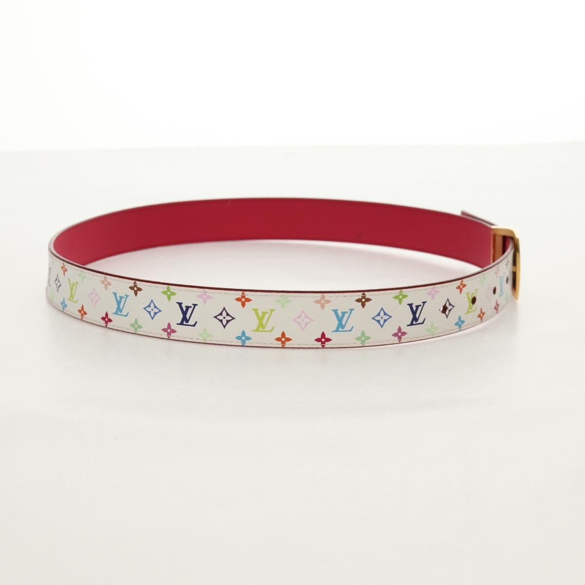 Louis Vuitton Louis Vuitton Ceinture Carre Belt Monogram Multicolor Thin Divers
