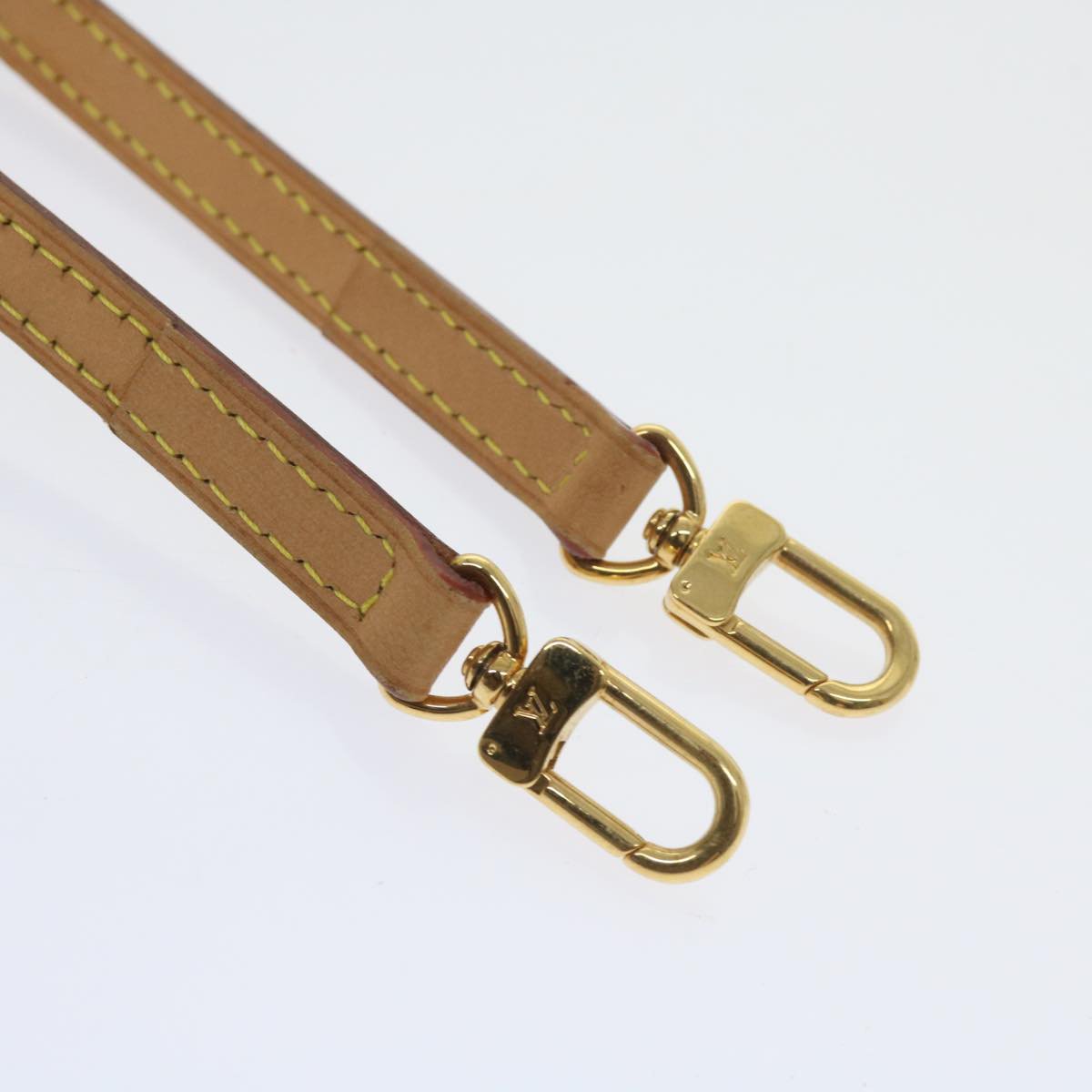 Louis Vuitton Bandouliere Leather 115 cm Beige