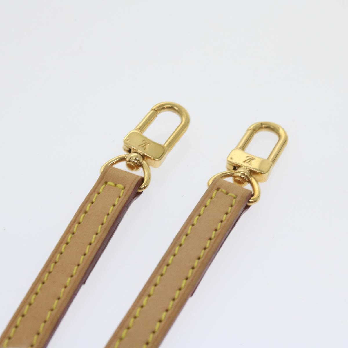 Louis Vuitton Bandouliere Leather 115 cm Beige