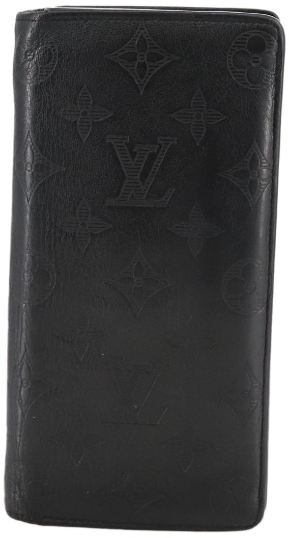 Louis Vuitton Louis Vuitton Brazza Long Bifold wallet Monogram shadow Zwart