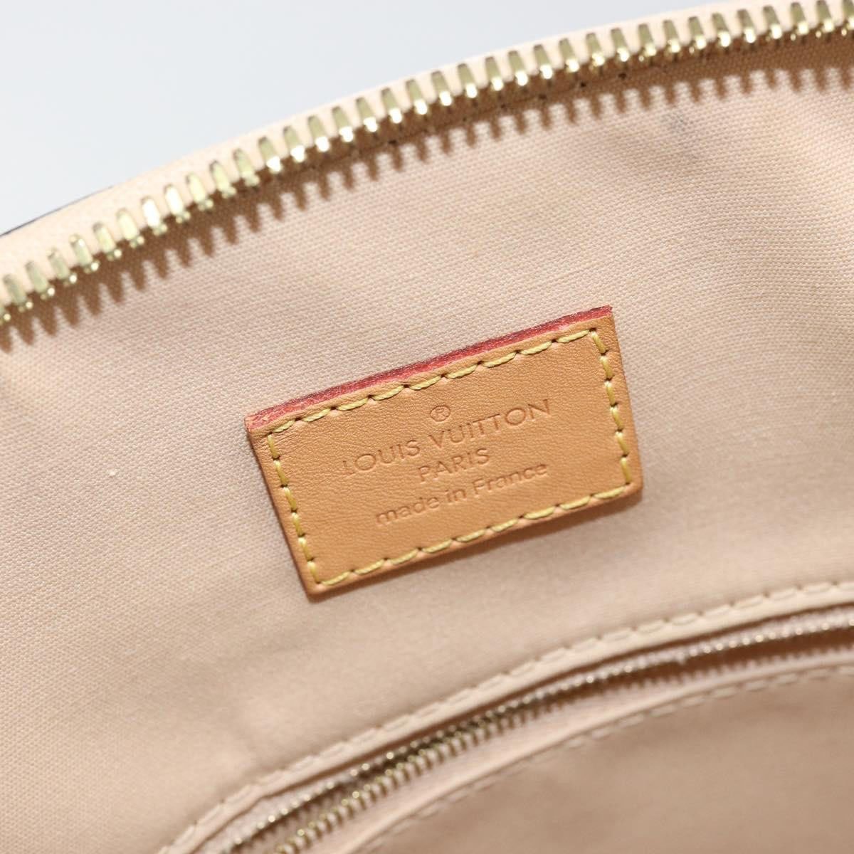 Louis Vuitton Louis Vuitton Lockit Handbag Monogram Vernis PM Beige