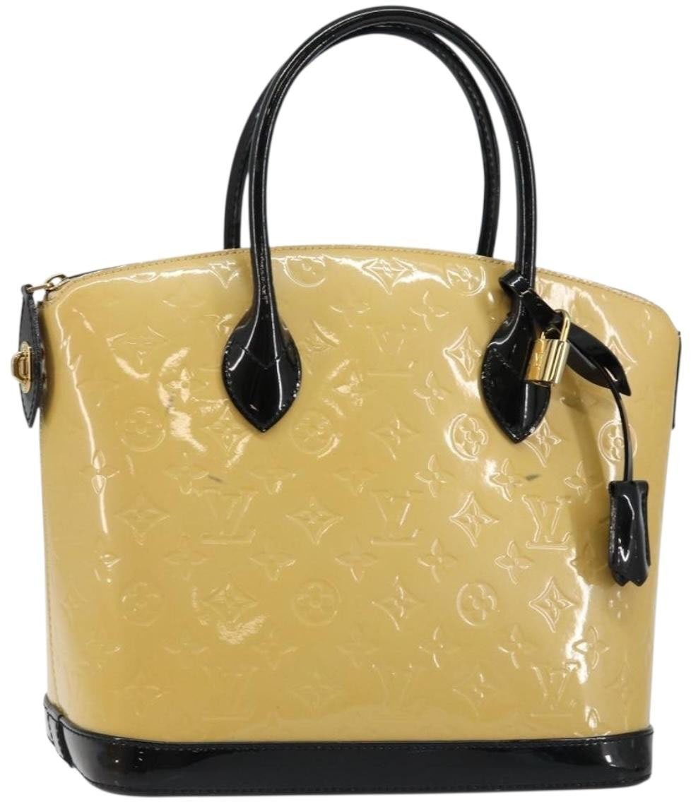 Louis Vuitton Louis Vuitton Lockit Handbag Monogram Vernis PM Beige