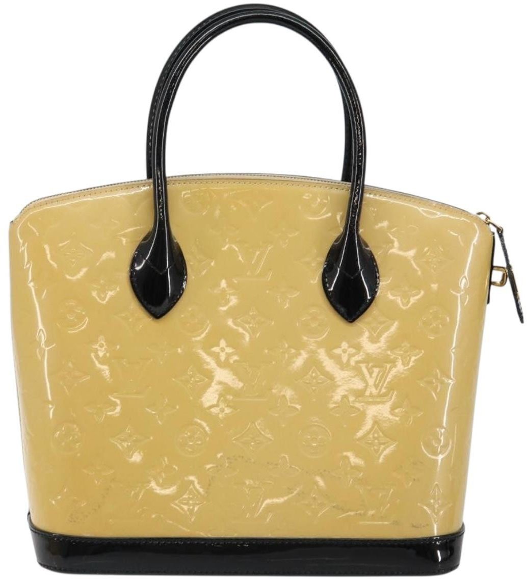 Louis Vuitton Louis Vuitton Lockit Handbag Monogram Vernis PM Beige