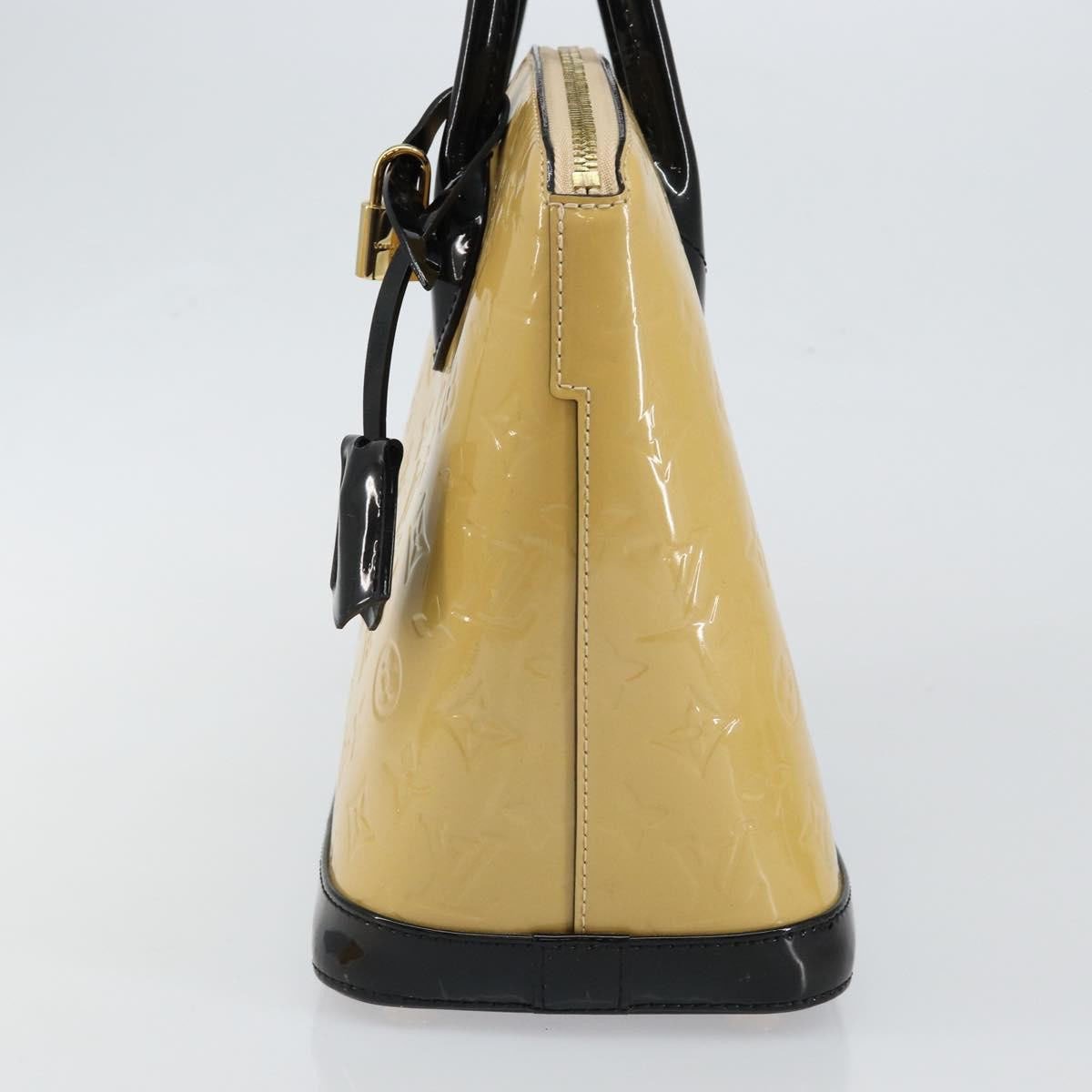 Louis Vuitton Louis Vuitton Lockit Handbag Monogram Vernis PM Beige