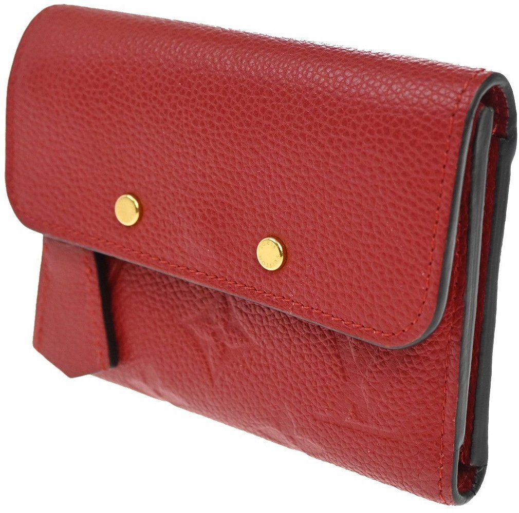 Louis Vuitton Louis Vuitton Pont Neuf Wallet Monogram Empreinte Leather Compact Rood