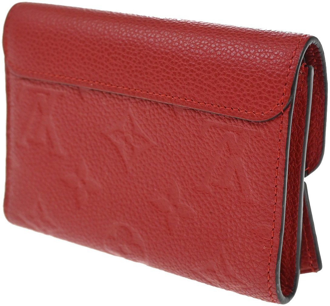 Louis Vuitton Louis Vuitton Pont Neuf Wallet Monogram Empreinte Leather Compact Rood