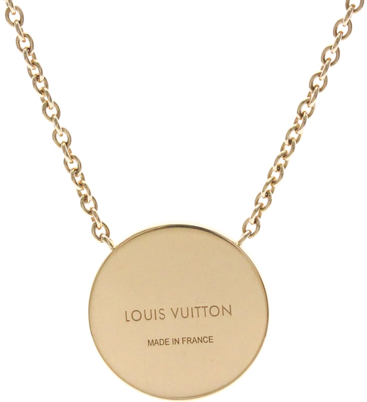 Louis Vuitton Color Blossom Medallion Pendant 18K Rose Gold with Mother of Pearl and Diamond Goud