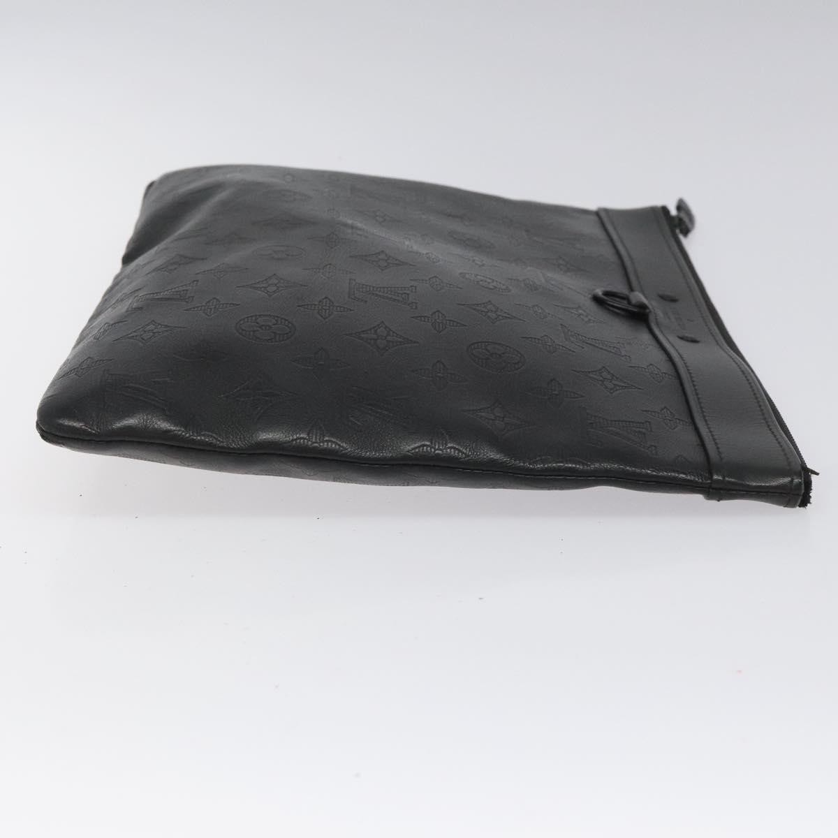 Louis Vuitton Louis Vuitton Discovery Pochette Monogram Shadow Leather GM Zwart