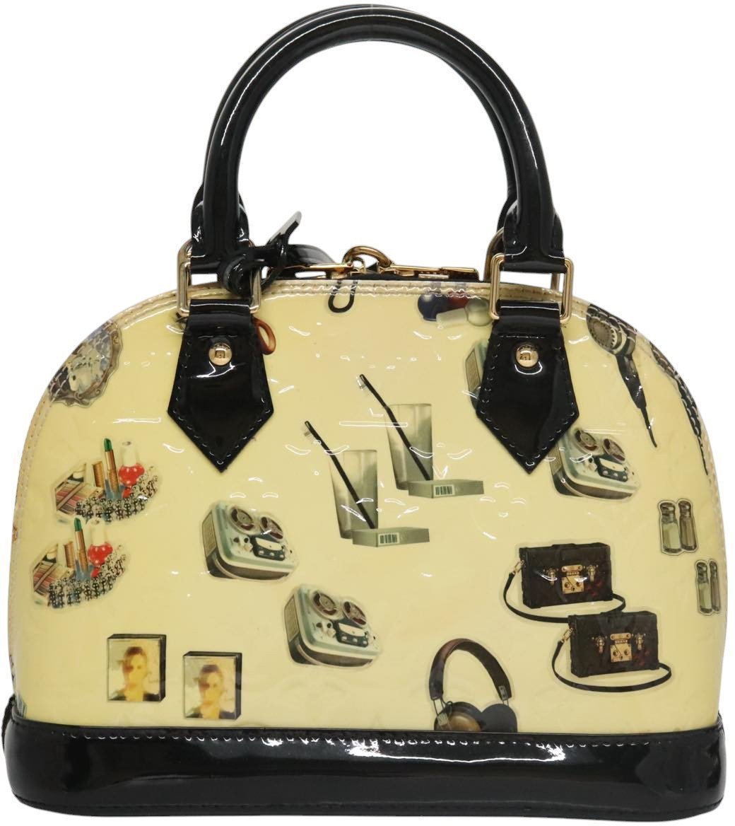 Louis Vuitton Louis Vuitton Alma Handbag Limited Edition Stickers Monogram Vernis BB Divers