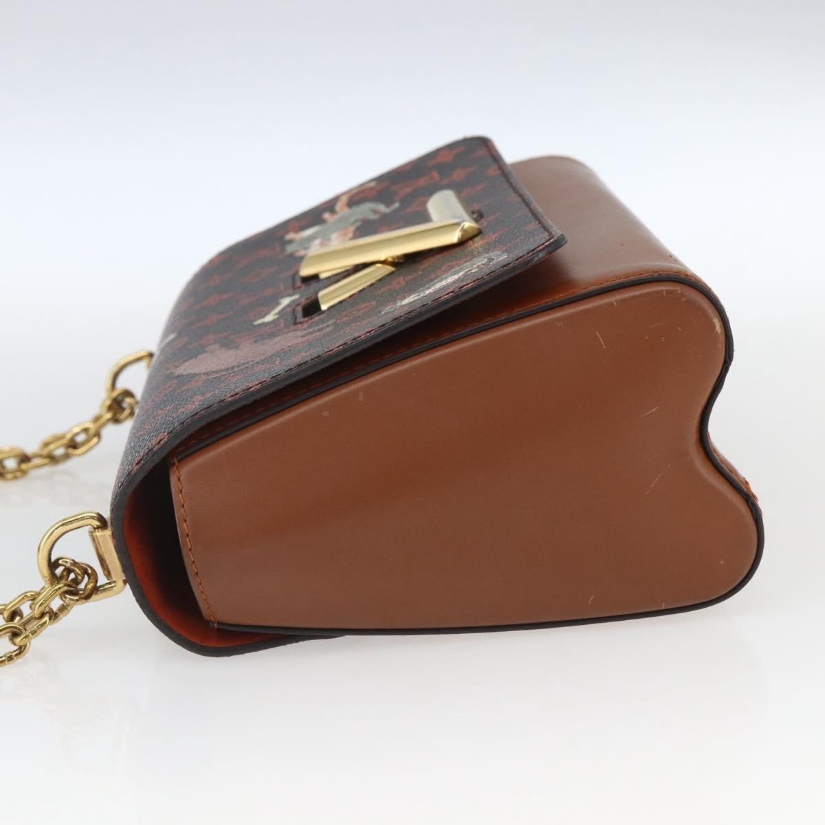 Louis Vuitton Louis Vuitton Twist Handbag Limited Edition Grace Coddington Catogram Canvas MM Bruin