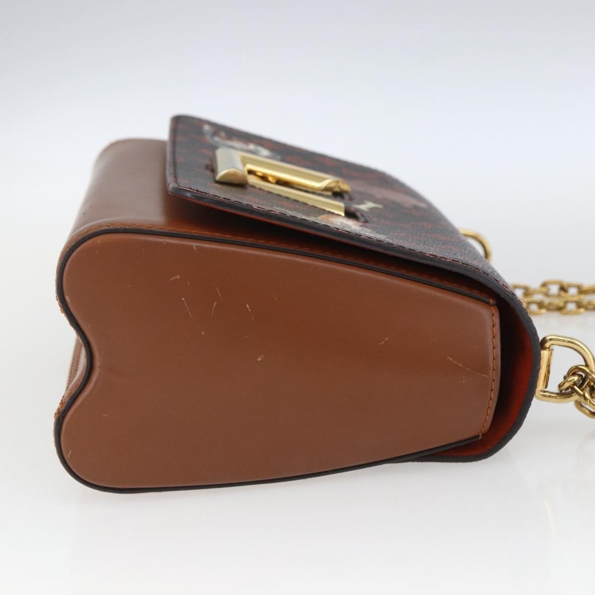 Louis Vuitton Louis Vuitton Twist Handbag Limited Edition Grace Coddington Catogram Canvas MM Bruin