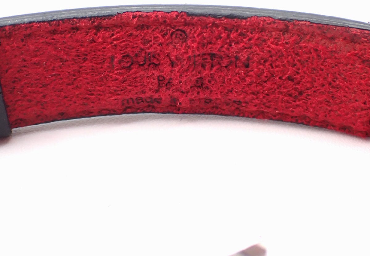 Louis Vuitton Louis Vuitton Good Luck Bracelet Leather Zwart