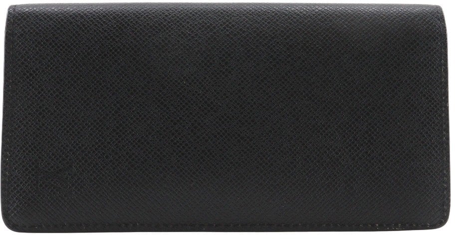 Louis Vuitton Louis Vuitton Brazza Long Bifold wallet Taiga Leather Zwart