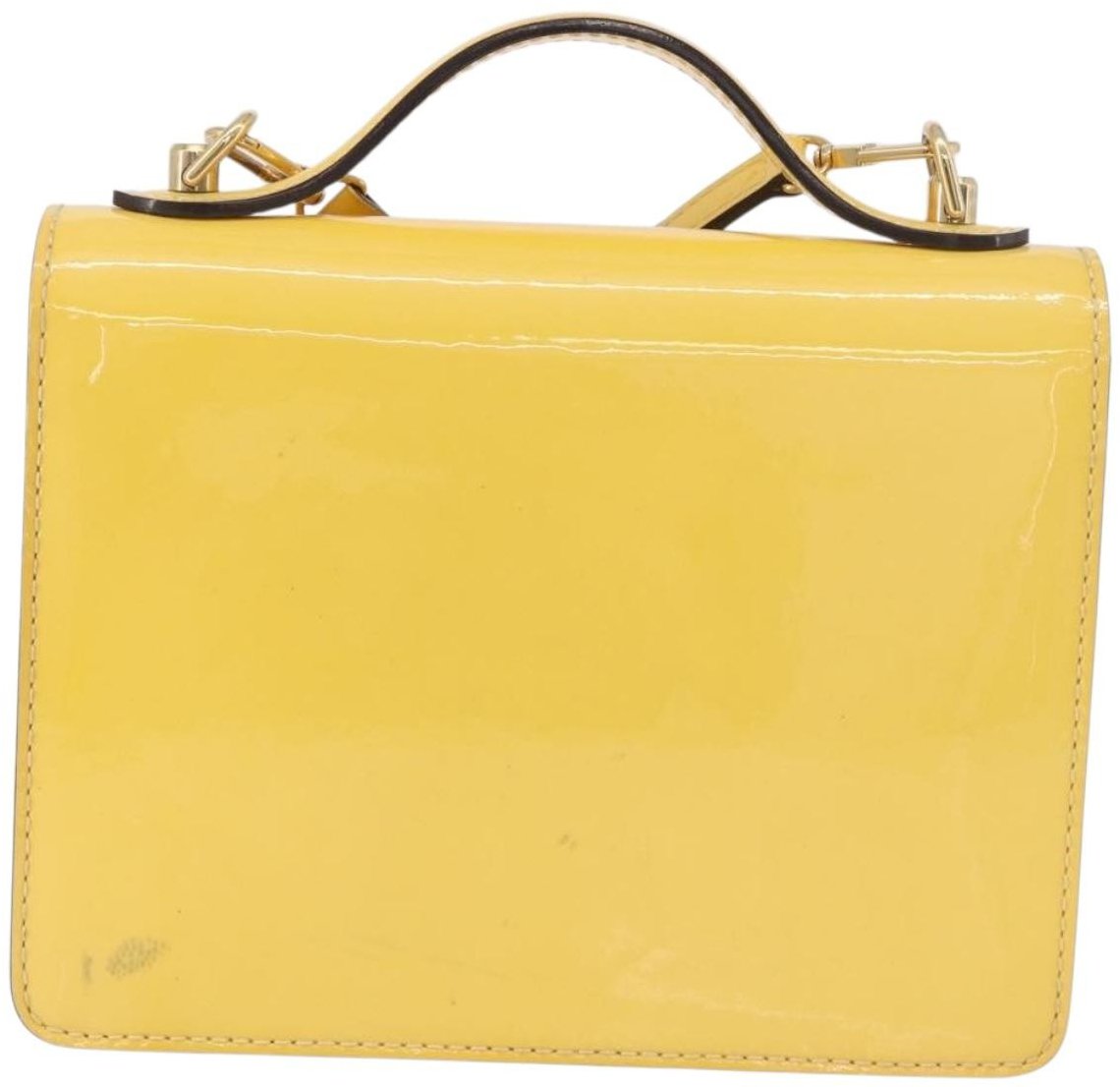Louis Vuitton Monceau Vernis BB Geel