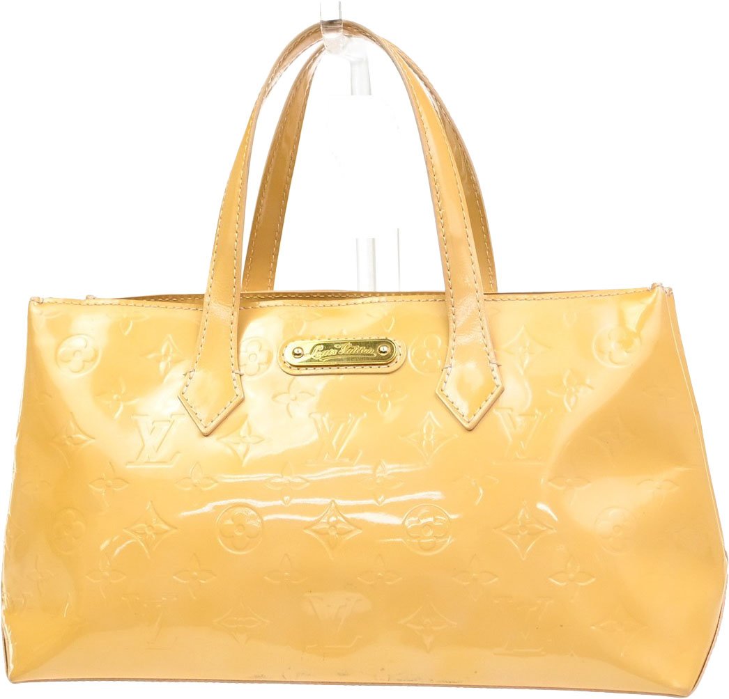 Louis Vuitton Louis Vuitton Wilshire Handbag Monogram Vernis PM Beige