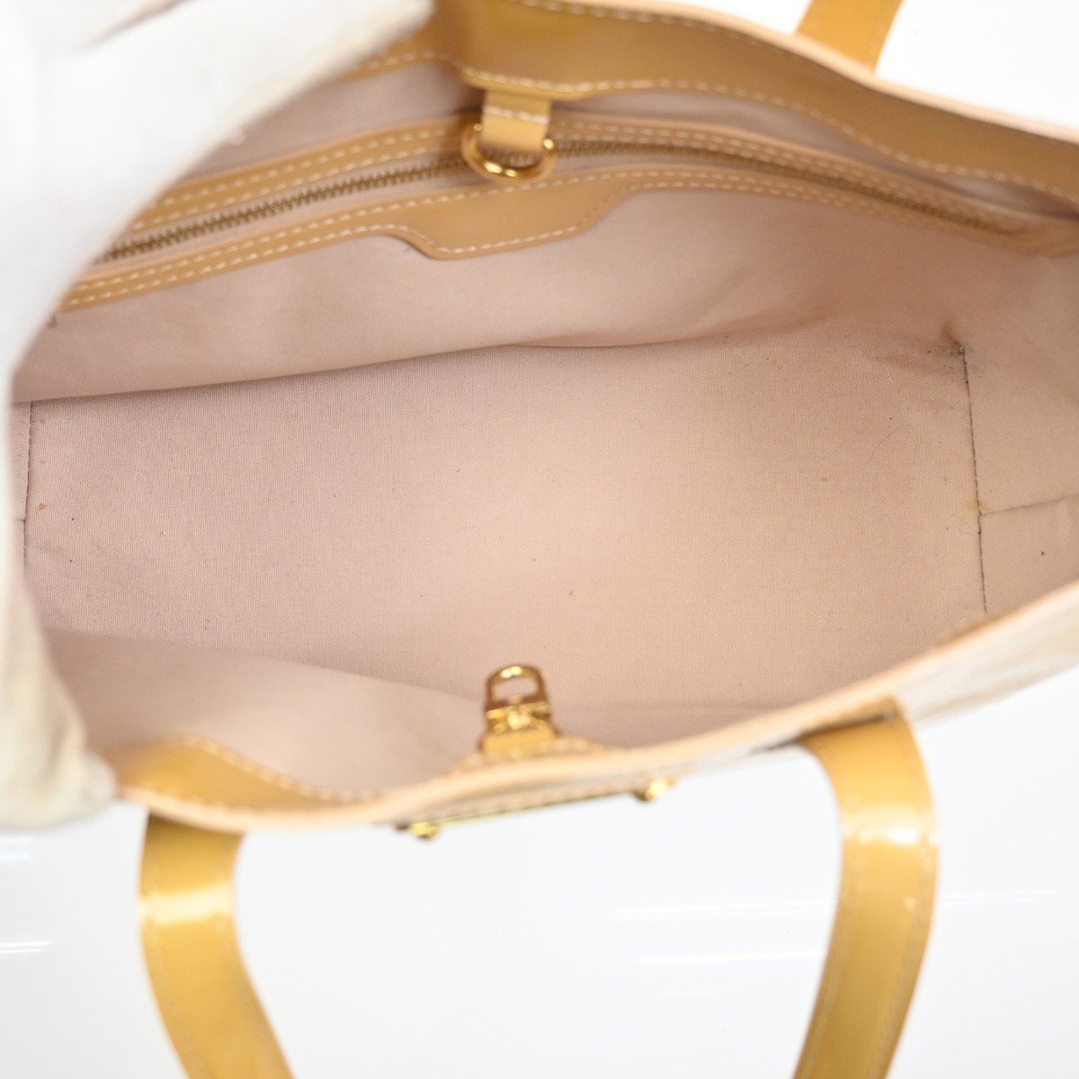 Louis Vuitton Louis Vuitton Wilshire Handbag Monogram Vernis PM Beige