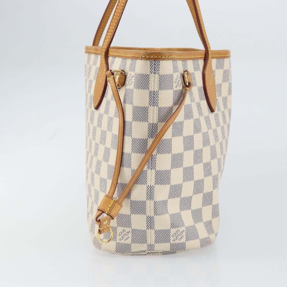 Louis Vuitton Louis Vuitton Neverfull Tote Damier azur PM Beige