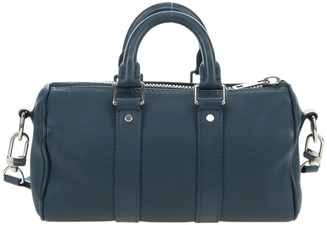 Louis Vuitton Keepall Bandouliere Limited Edition Aerogram Leather XS Blauw