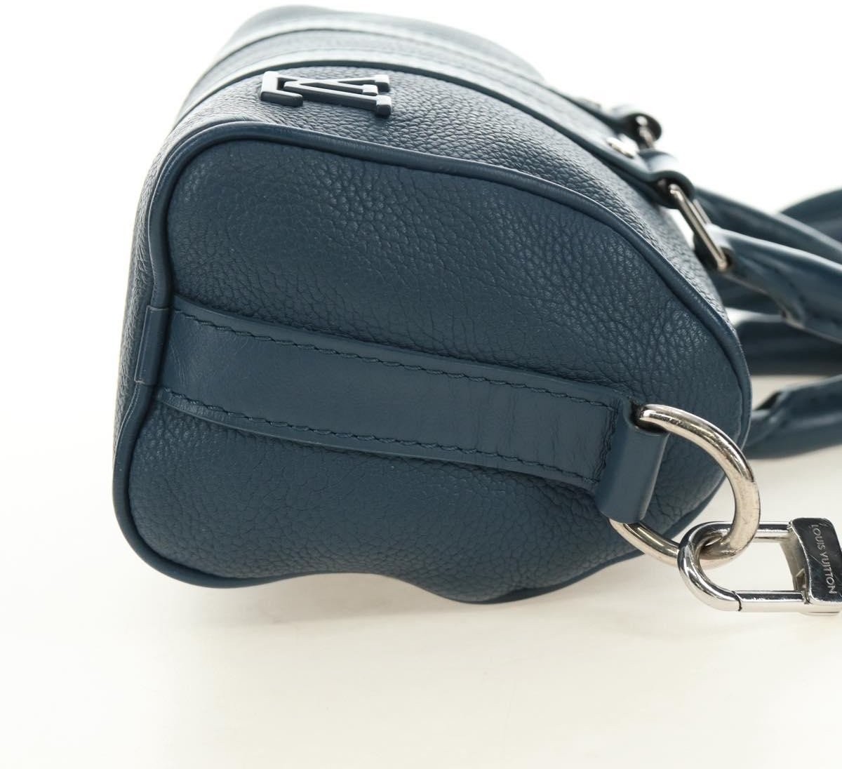 Louis Vuitton Keepall Bandouliere Limited Edition Aerogram Leather XS Blauw