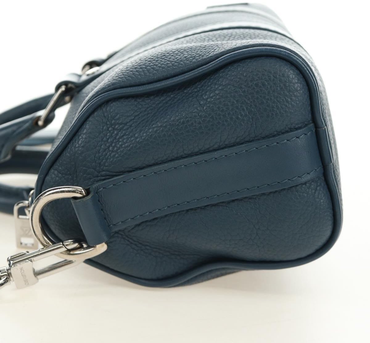 Louis Vuitton Keepall Bandouliere Limited Edition Aerogram Leather XS Blauw