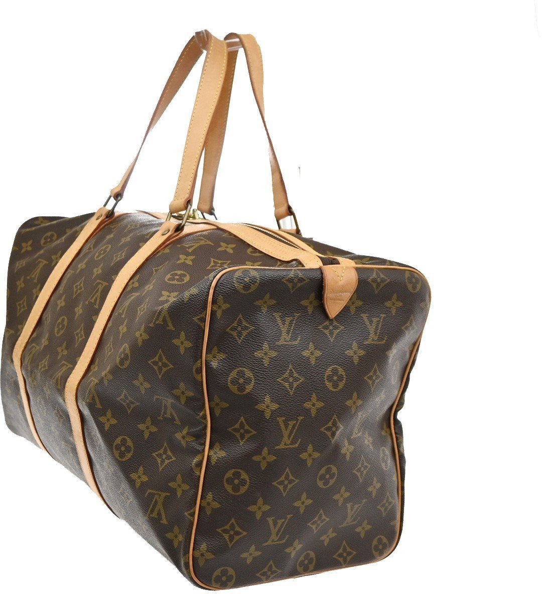 Louis Vuitton Sac Souple Handbag Monogram Canvas 45 Bruin